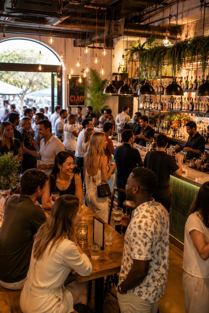 A busy Sydney bar